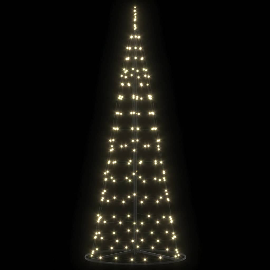 LED Christmas Tree with 390 LEDs Warm White 250 cm Iron